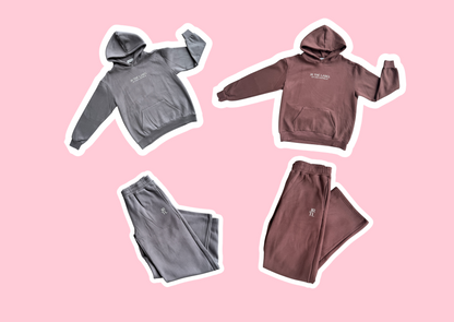 Hoodie with Wide Leg Tracksuit Pants Bundle