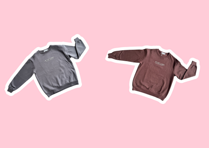 Crew Jumper Bundle - Charcoal and Chocolate