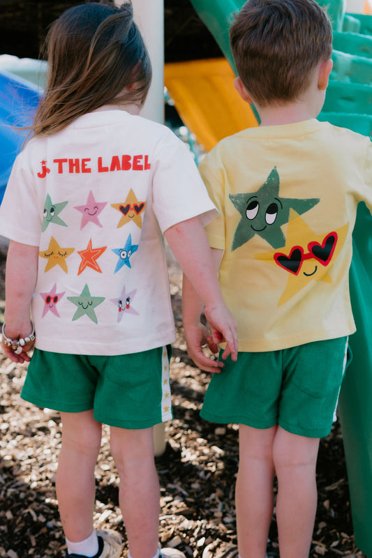 Green Kindness Crew Shorts Kids