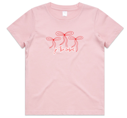 Adults Pink Bow Tee